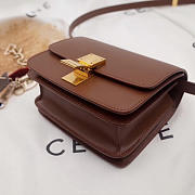 Celine Classic Box Shoulder Bag Brown - 4