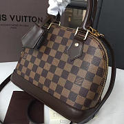 Louis Vuitton N41221 Alma BB Tote Bag Damier Ebene Canvas - 5