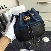 Chanel Chanels Gabrielle Purse Blue and Black A98787 VS05032 - 5