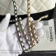 Chanel Chanels Gabrielle Backpack White and Black A94485 VS06686 - 4