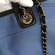 Chanel Blue Canvas Large Deauville Shopping Bag A68046 VS05826 - 5