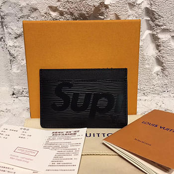 Louis Vuitton Supreme card holder M61733  Black