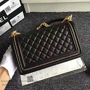 Chanel Lambskin Medium Boy Bag A67086 Black 2017 VS03723 - 6