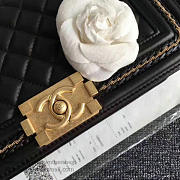 Chanel Lambskin Medium Boy Bag A67086 Black 2017 VS03723 - 5