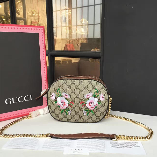 Gucci GG Supreme mini chain bag - 1