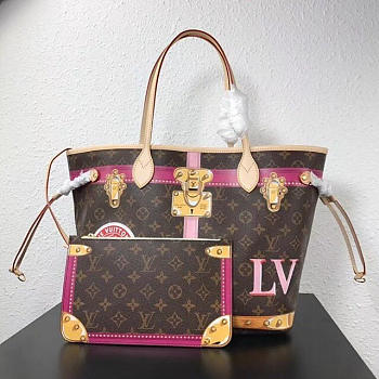 Louis Vuitton Monogram Neverfull MM M41390 Shopping Bag Trunk Summer Collection 2018