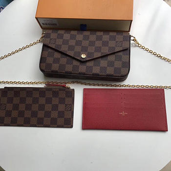Louis Vuitton Pochette Felicie Damier Bag N63032