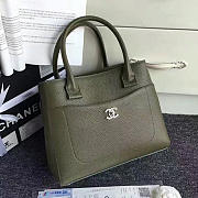 Chanel Grained Calfskin Large Shopping Bag Green A69929 VS01555 - 1