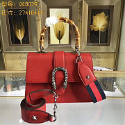 Gucci Dionysus medium top handle bag   Red leather - 1