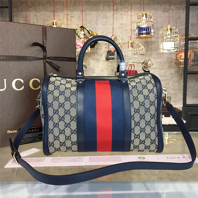 Gucci gg supreme handle bag - 1