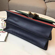 Gucci Dionysus medium top handle bag black/green leather - 6