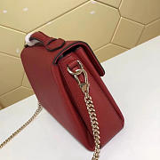 Gucci GG Flap Shoulder Bag On Chain Red 5103032 - 5