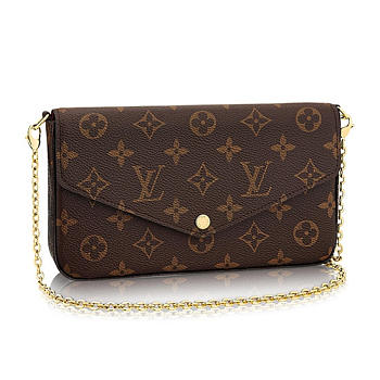 Louis Vuitton Felicie Chain Wallet M61276 Monogram Canvas