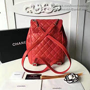 Chanel Quilted Lambskin Backpack Red 170303 VS07838 - 6