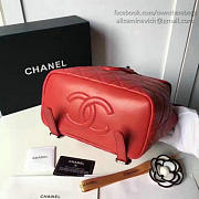 Chanel Quilted Lambskin Backpack Red 170303 VS07838 - 5