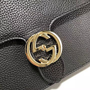 Gucci GG Flap Shoulder Bag On Chain Black 510303 - 5