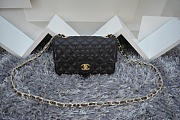 CHANEL 1112 Black Size 20cm Caviar Leather Flap Bag With Gold / Silver Hardware - 5