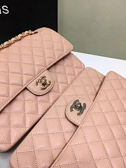 CHANEL 1112 Pink Large 2.55 Calfskin Leather Flap Bag with Gold Hardware - 5