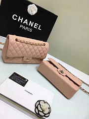 CHANEL 1112 Pink Large 2.55 Calfskin Leather Flap Bag with Gold Hardware - 3