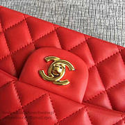 Fashion Classic Chanel Lambskin Flap Shoulder Bag Red A01112 VS00699 - 6