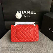 Fashion Classic Chanel Lambskin Flap Shoulder Bag Red A01112 VS00699 - 3