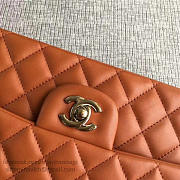 Classic Chanel Lambskin Flap Shoulder Bag Orange A01112 VS04951 - 6