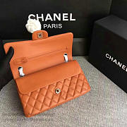 Classic Chanel Lambskin Flap Shoulder Bag Orange A01112 VS04951 - 3