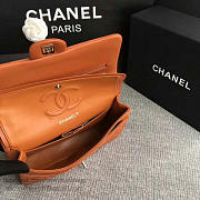 Classic Chanel Lambskin Flap Shoulder Bag Orange A01112 VS04951 - 2