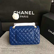 Classic Chanel Lambskin Flap Shoulder Bag Blue A01112 VS05712 - 3