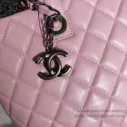 Luxury Chanel Quilted Lambskin Shopping Tote Bag Pink 260301 VS02905 - 6