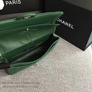 Classic Chanel Lambskin Flap Shoulder Bag Green A01112 VS04940 - 2