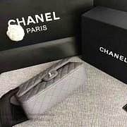 Classic Chanel Lambskin Flap Shoulder Bag Grey A01112 VS00884 - 5