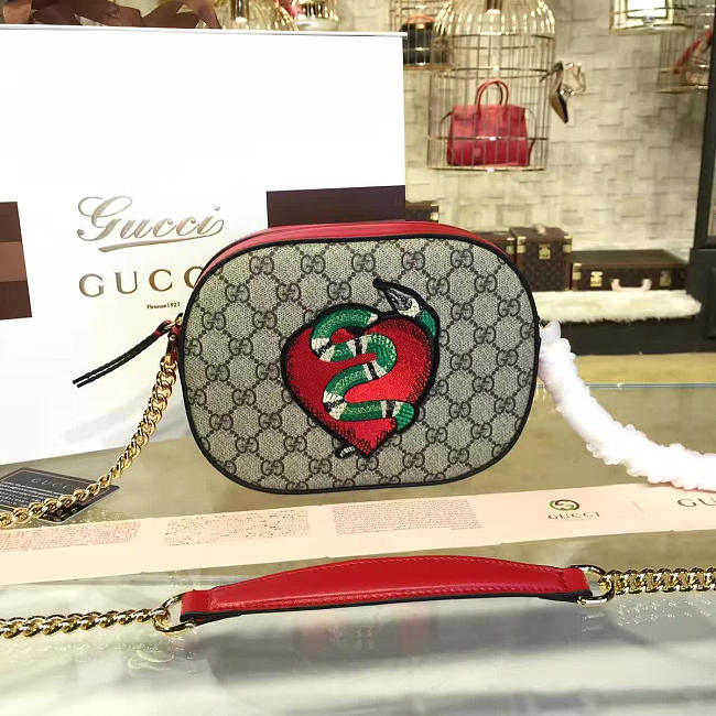 Gucci GG Supreme mini chain bag 2217 - 1