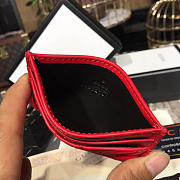 GG Marmont card case Nexthibiscus red leather - 4