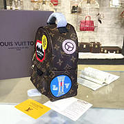 Louis Vuitton M42971 Palm Springs Backpack Mini World Tour Monogram Canvas - 3