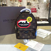 Louis Vuitton M42971 Palm Springs Backpack Mini World Tour Monogram Canvas - 2