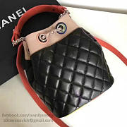 Top Chanel Small Drawstring Bag in Black Lambskin and Resin A93730 VS06460 - 6