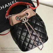 Top Chanel Small Drawstring Bag in Black Lambskin and Resin A93730 VS06460 - 4