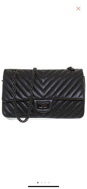 Chanel reissue 255 Black hardware 5408 - 1