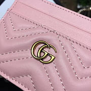 GG Marmont card case Nextdusty pink matelassé leather - 5