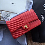 Chanel 11.12 Flap Bag Red - 1