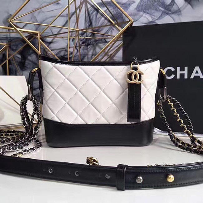 Chanel Chanels Gabrielle Small Hobo Bag White A91810 VS08467 - 1