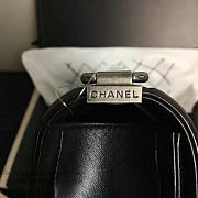 Chanel Small Quilted Lambskin Boy Bag Black A13043 VS07183 - 3