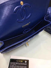 CHANEL 1112 Blue Medium Size 2.55 Lambskin Leather Flap Bag With Gold/Silver Hardware - 4