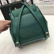 Chanel Grained Calfskin Backpack Green A93748 VS03992 - 5