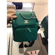 Chanel Grained Calfskin Backpack Green A93748 VS03992 - 2