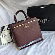 Chanel Tote Bag Dark Wine red 57563 - 1