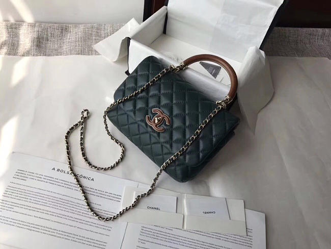 Chanel Flap Bag Dark green - 1