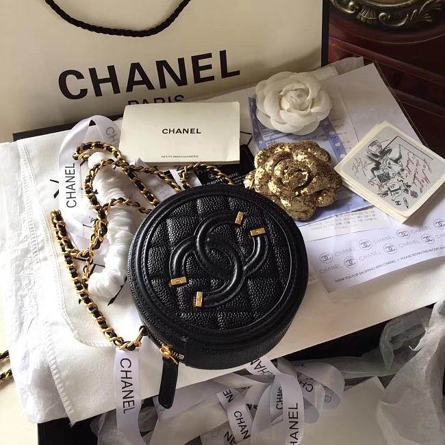 Chanel Flap Bag Black A1 - 1