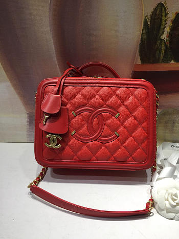 Chanel Vanity Bag Red 93343